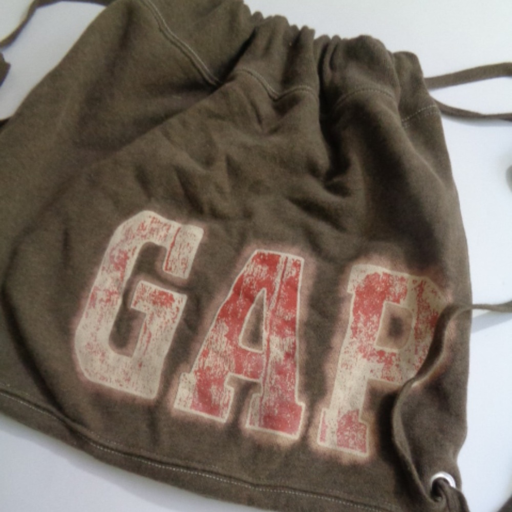 Gap Brown String Backpack Cinch Sack - image 1